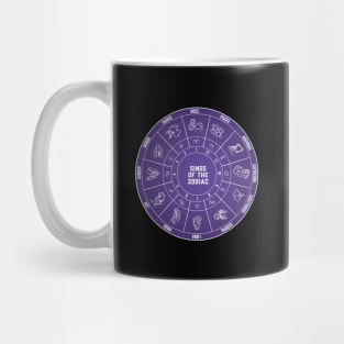 Sings of the Zodiac. Astrology Zodiac Wheels design Mug